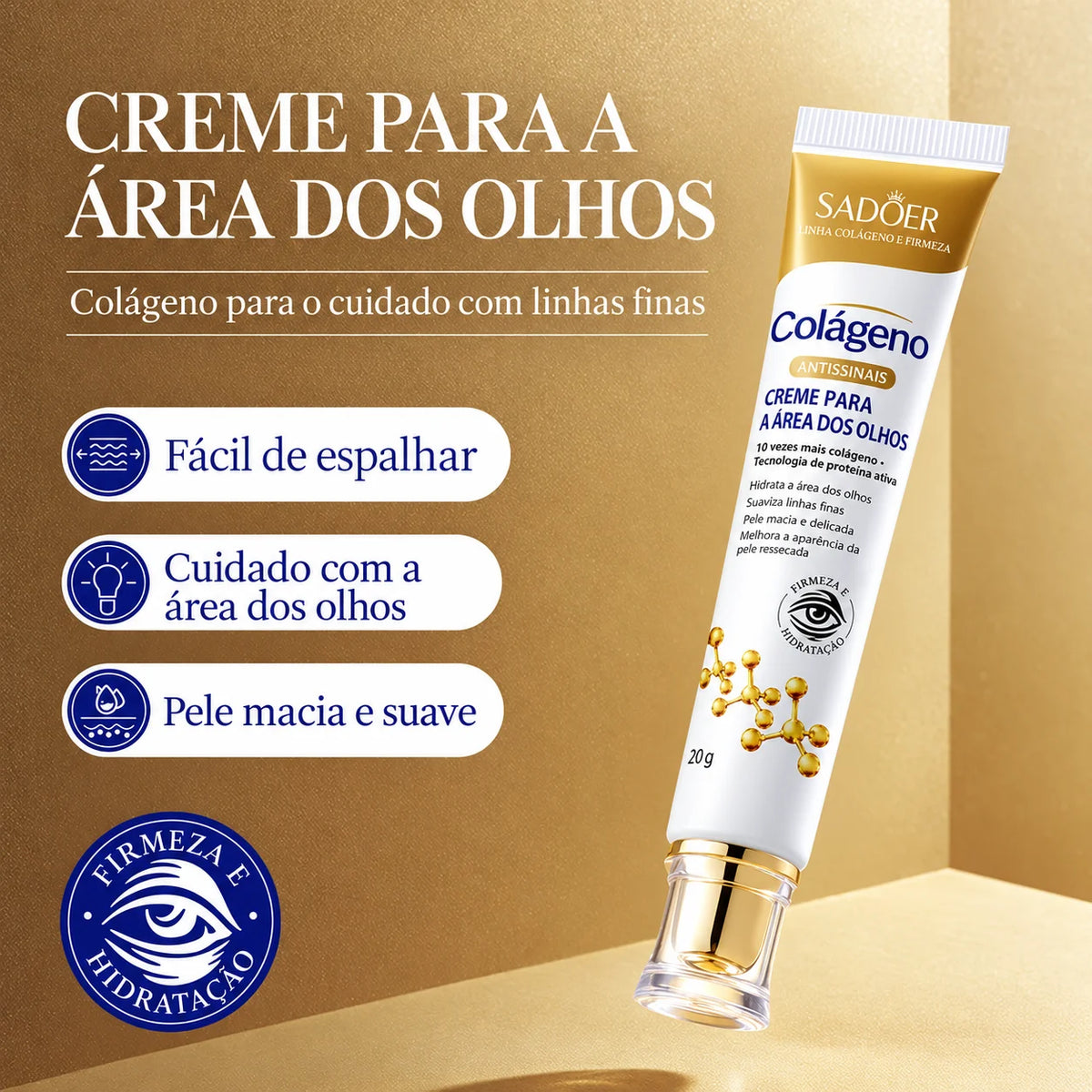 LoveBluum — Creme para os Olhos com Retinol e Colágeno