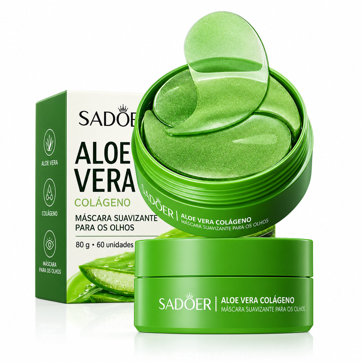 LoveBluum — Máscaras para os Olhos com Aloe Vera e Colágeno · 60 Unidades